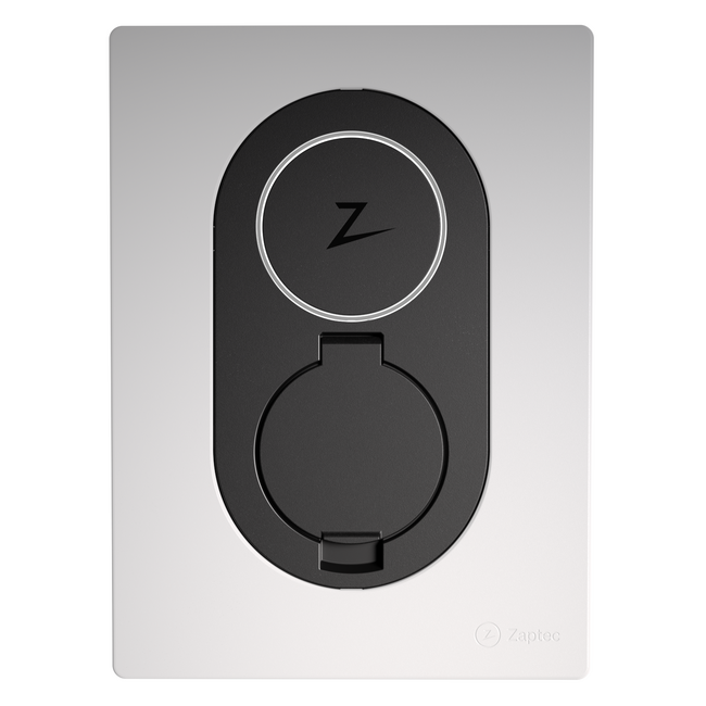Zaptec Front Cover Cloud White